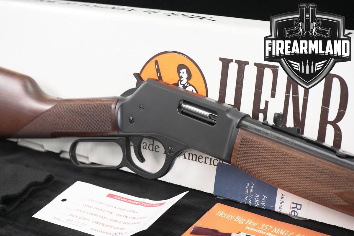 Henry Big Boy Steel H012M 357 Magnum 20" Blued & Walnut +ORIG BOX