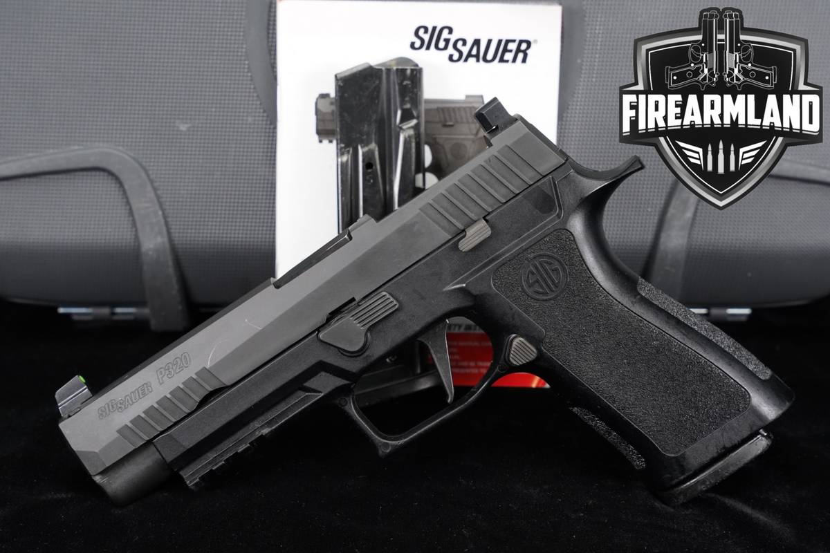 Sig Sauer P320 Full-Size 9mm 4.7" Target Defense +2 MAGS & ORIG CASE