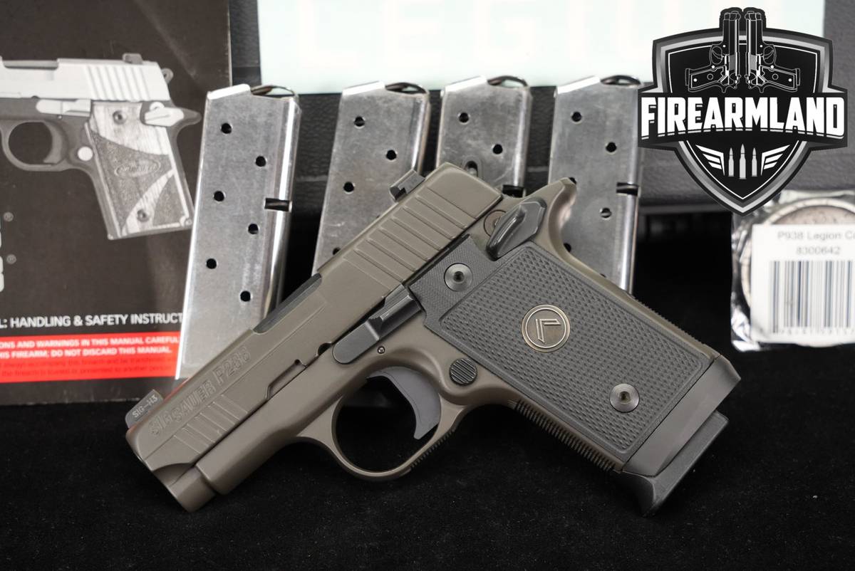 Sig Sauer P238 Legion 380 ACP 2.7" Gray P 238 +5 MAGS, ORIG CASE