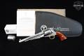 2021 A. Uberti Model 1858 Remington White Engraved .45-Colt / .44 BPM White Steel/Brass in Very Good Condition Image 2