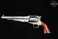 2021 A. Uberti Model 1858 Remington White Engraved .45-Colt / .44 BPM White Steel/Brass in Very Good Condition Image 3