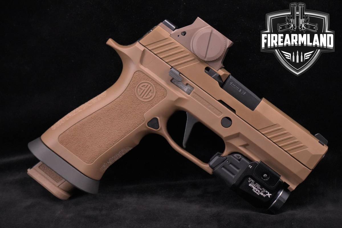 Sig Sauer P320 M18X 9mm 3.9" Coyote PVD P-320 M18X +3 MAGS & OPTIC