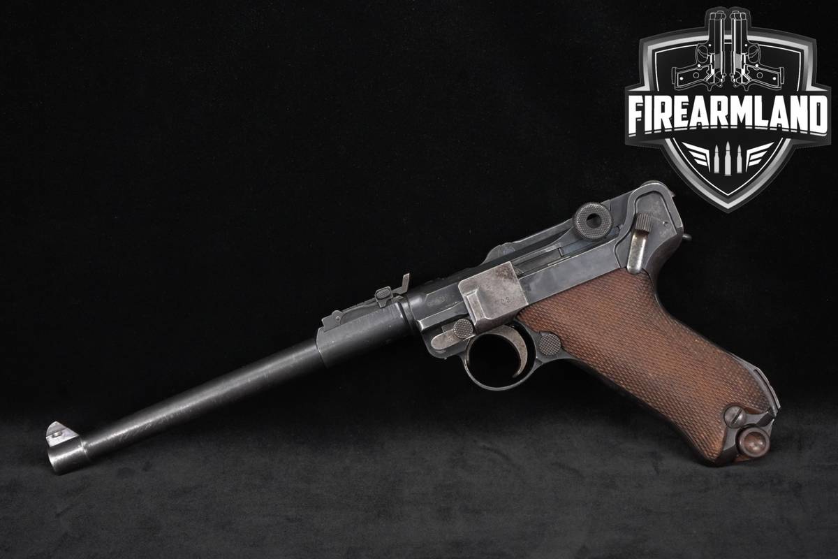 MATCHING NUMBERS 1918 DWM Lange Pistole 08 Artillery 9mm 7.9" P08 P.08 WW1