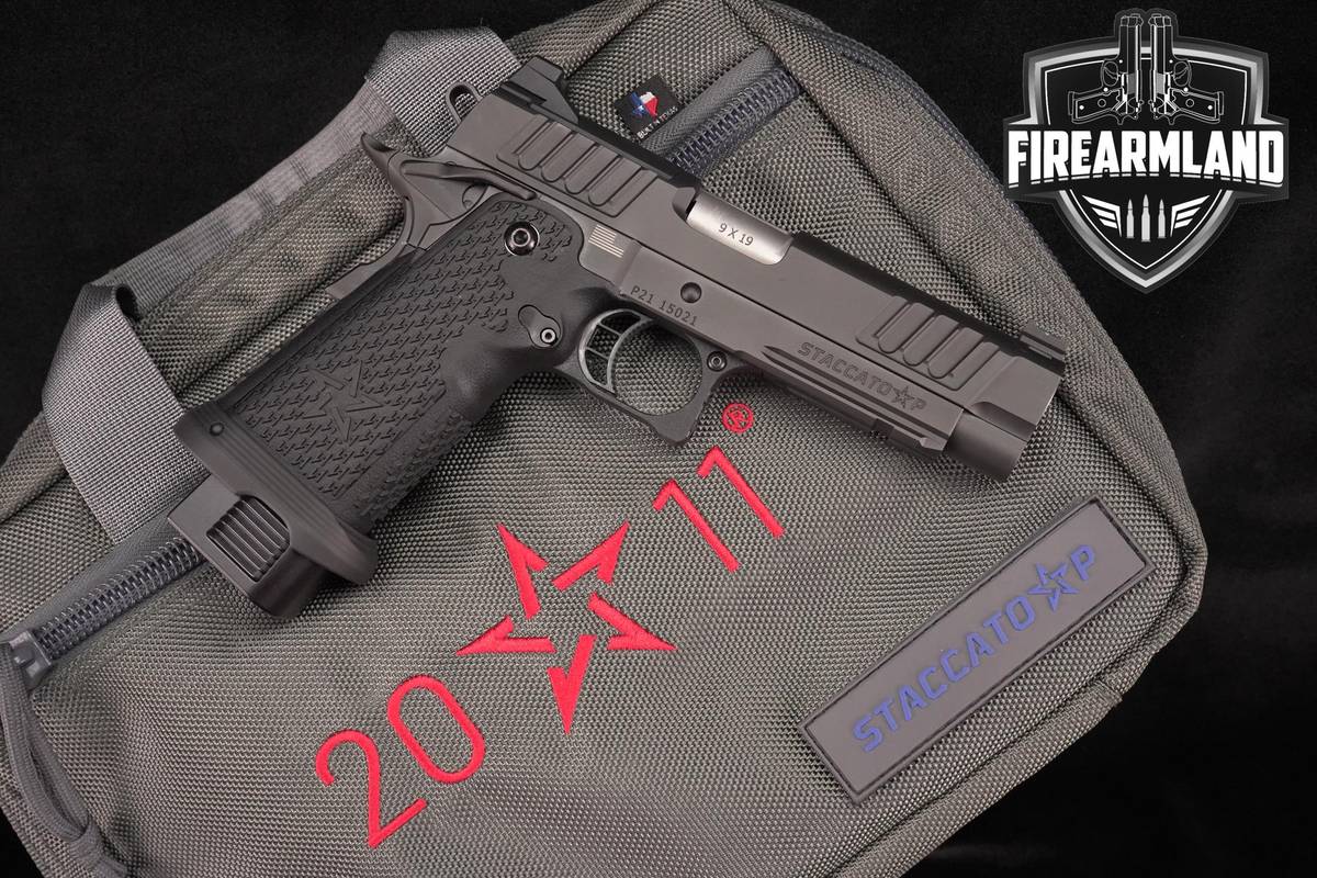 Staccato STI P 2011 Optic Ready 9mm 1911 4.4" Black DLC 2011 +3 MAGS