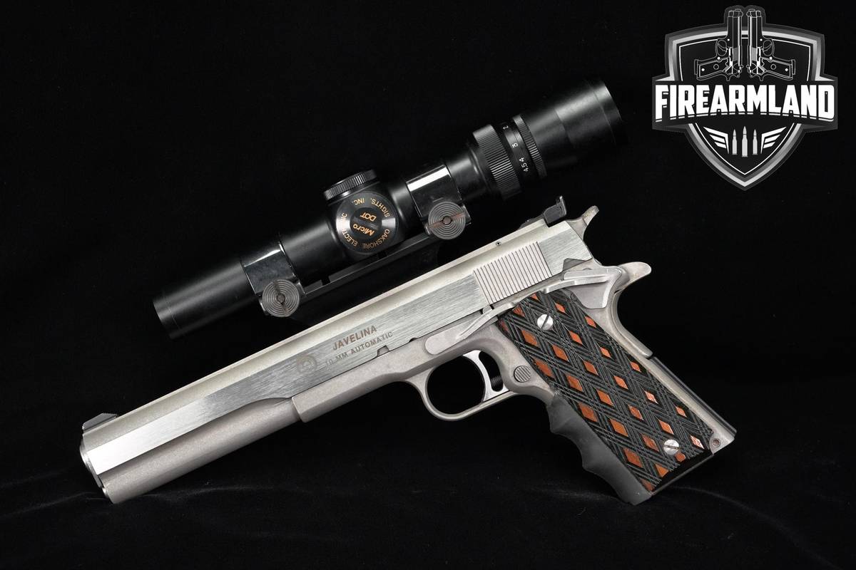 UNIQUE 1990-1991 Irwindale Javelina Hunting Model 10mm 1911 7" Stainless