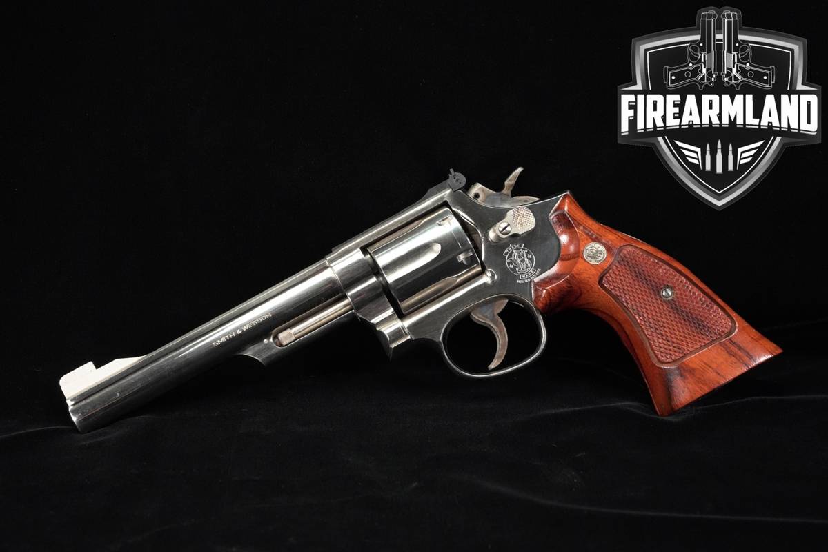 Smith & Wesson S&W Model 19-5 Combat Magnum 357-Mag 6" Nickel +ORIG BOX