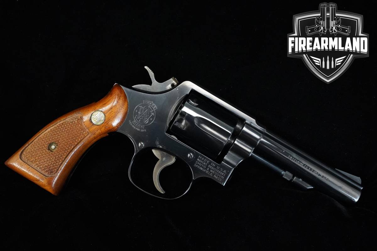 1978 Smith & Wesson (S&W) Model 10-8 38 Special 4" Blued S&W 10-8 DA/SA