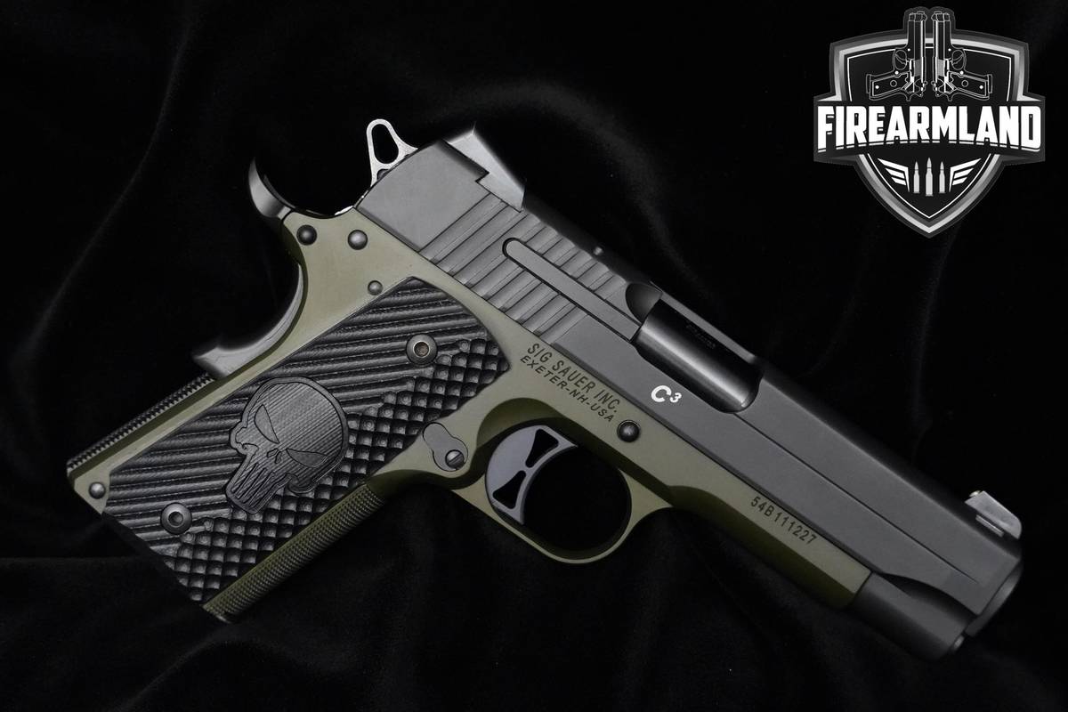 Sig Sauer 1911 C3 45 ACP Two-Tone 1911 Sig-Sauer C3 Compact ORIG CASE