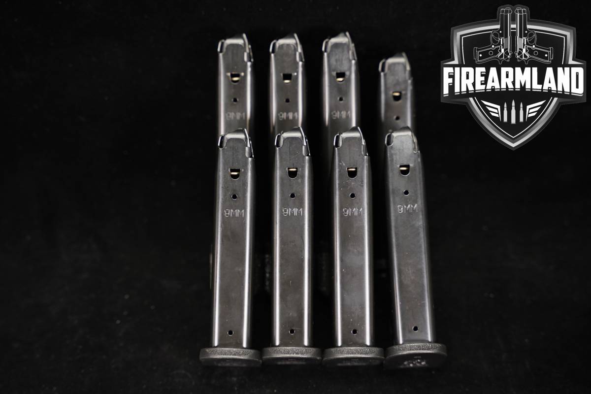 EIGHT (8) Springfield Armory Echelon Magazines 9mm Luger Mags