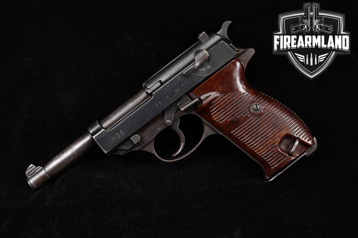 1945 WWII GERMAN Walther P.38 9mm 4.9" Blued P 38 P1 DA/SA