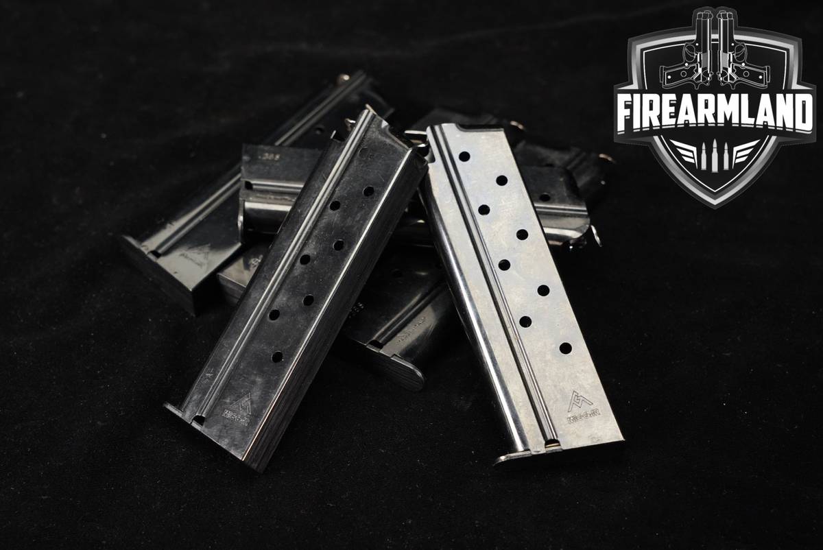 Mec-Gar SIX (6) 1911 9 Round Magazines .38 Super Mags