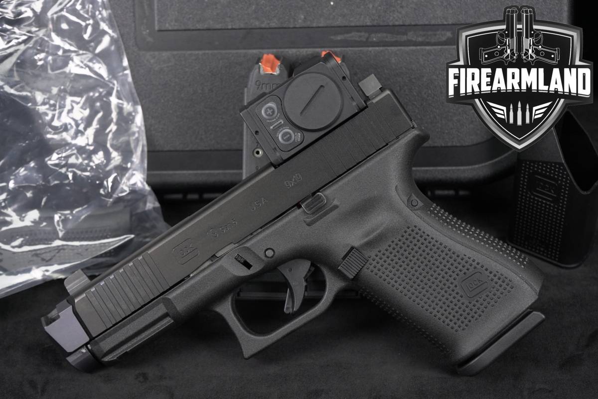 Glock 19 Gen5 MOS G19 Gen 5 9mm 4.5 +3 MAGS, RADIAN RAMJET/AFTERBURNER