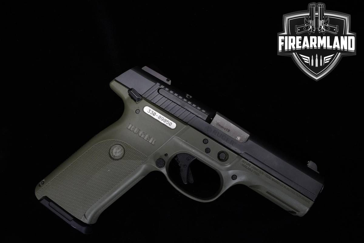 2009 Ruger SR9 9mm 4" Two-Tone Ruger SR-9 +2 MAGS & ORIG CASE