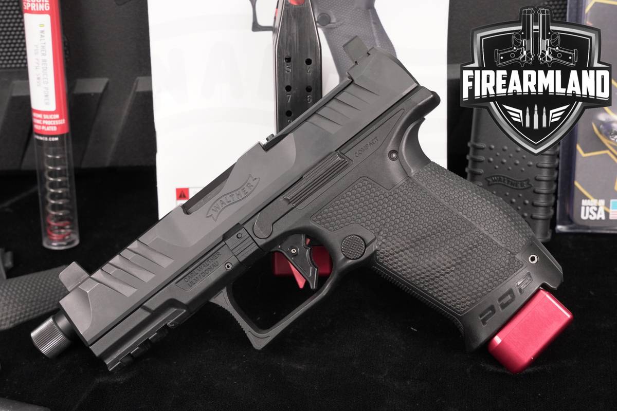 Walther PDP Compact 9mm Optics-Ready 4.5" THREADED +2 MAGS & ORIG CASE