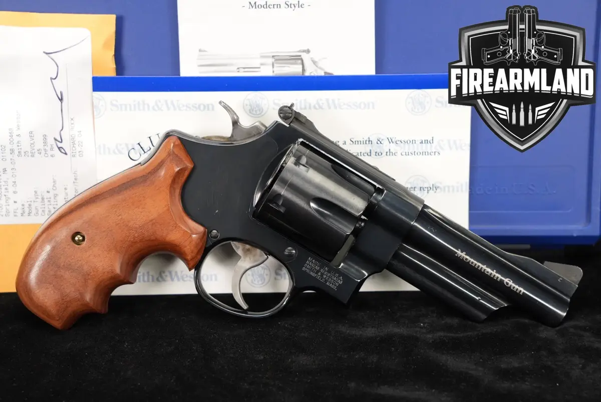 Smith & Wesson Model 25-13 Mountain Gun S&W 45 Colt 4" Blued +ORIG CASE