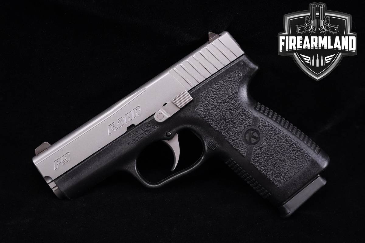 2001 Kahr Arms P9 Polymer Frame 9mm 3.565" Matte Stainless P 9 +2 MAGS