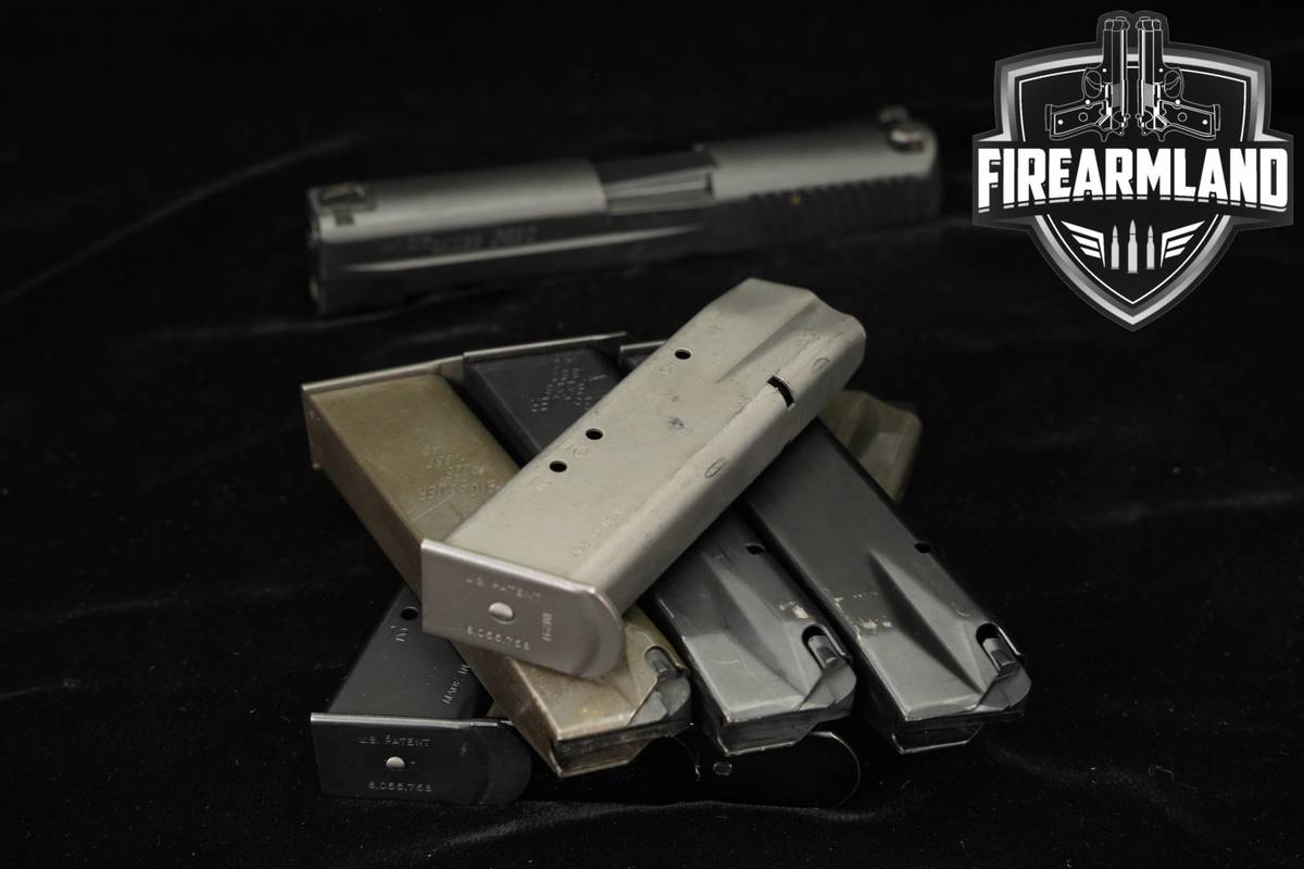 SEVEN (7) Sig Sauer P226 Slide Barrel Assembly 12 Round Magazines .357 Mags