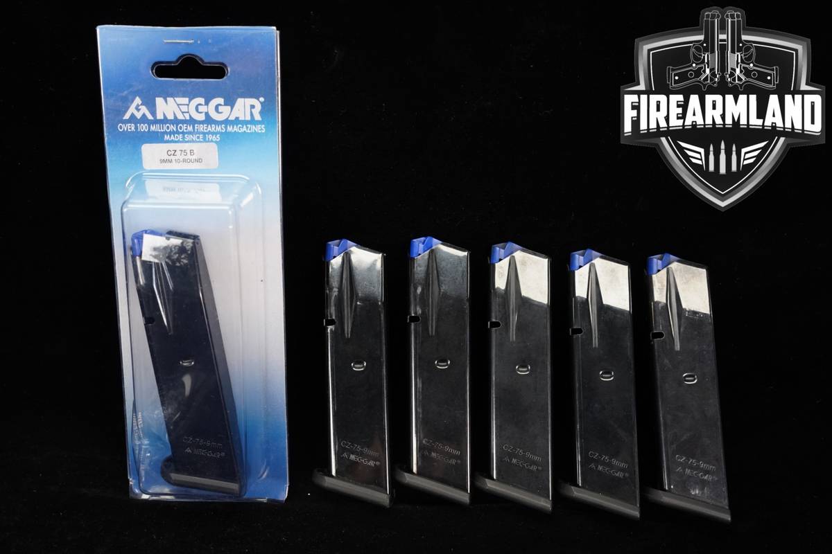 SIX (6) Mec-Gar CZ 75B 10 Round Magazines 9mm Luger CZ75B Mags