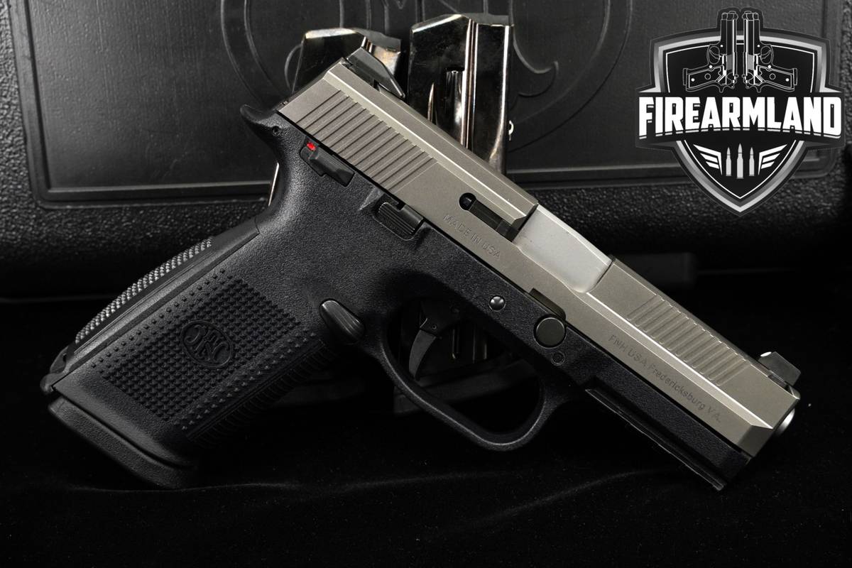 FN FNS-9 9mm 4" Two-Tone Stainless FNS9 +3 MAGS & ORIG CASE