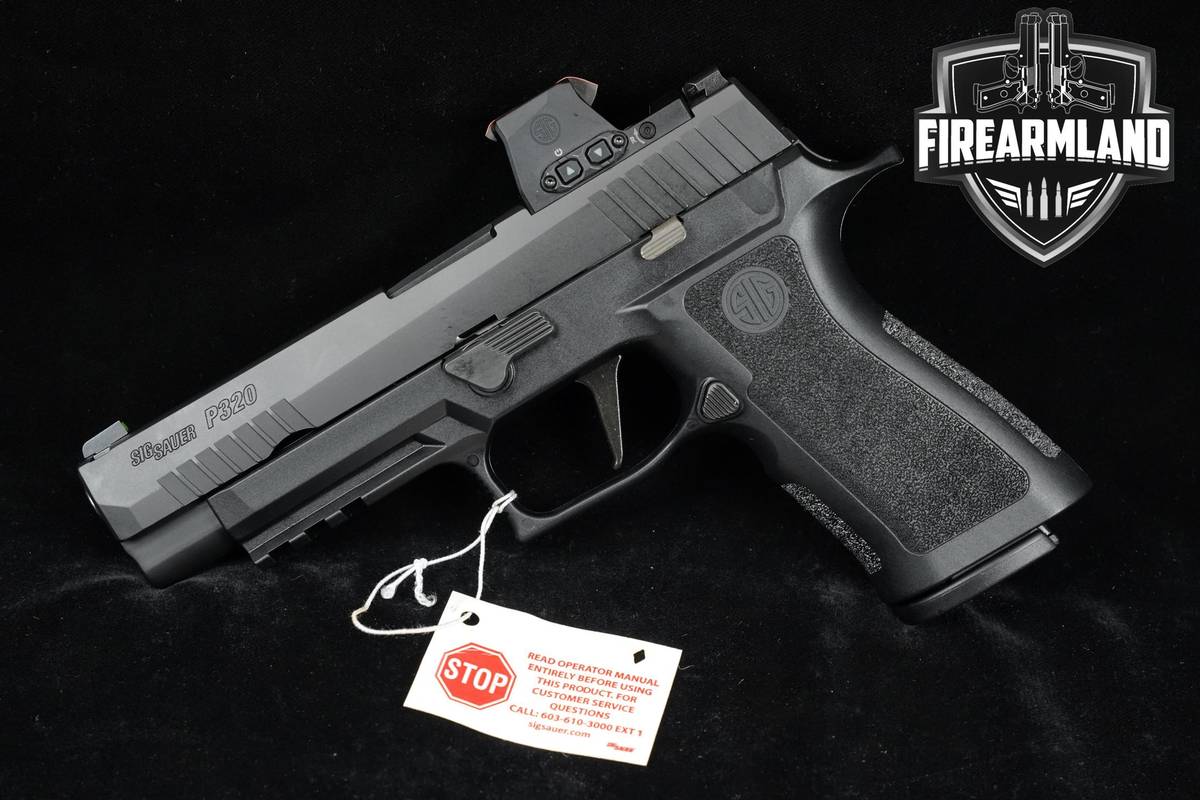 LIKE-NEW Sig Sauer P320 XSeries FULL 9mm 4.7" +3 MAGS, ORIG CASE & ROMEO-X