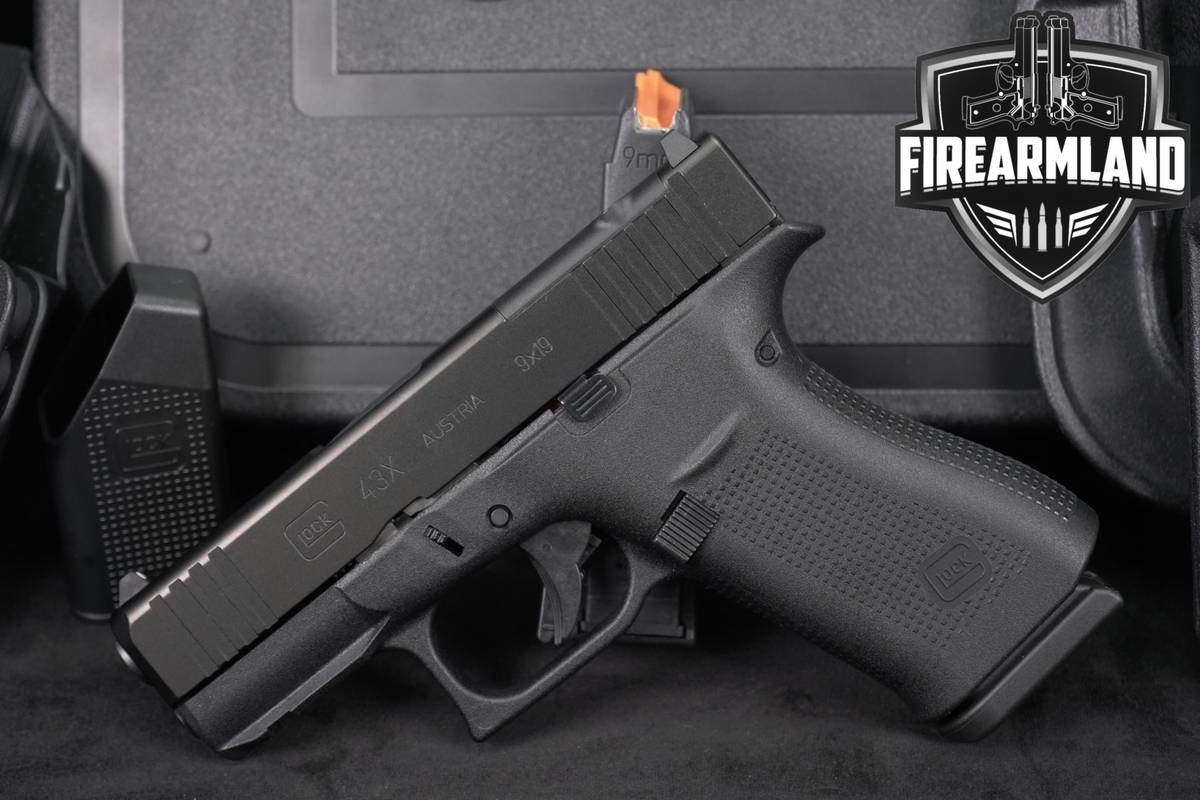 Glock 43X MOS G43X 9mm 3.41 +2 MAGS, ORIG CASE & HOLSTER
