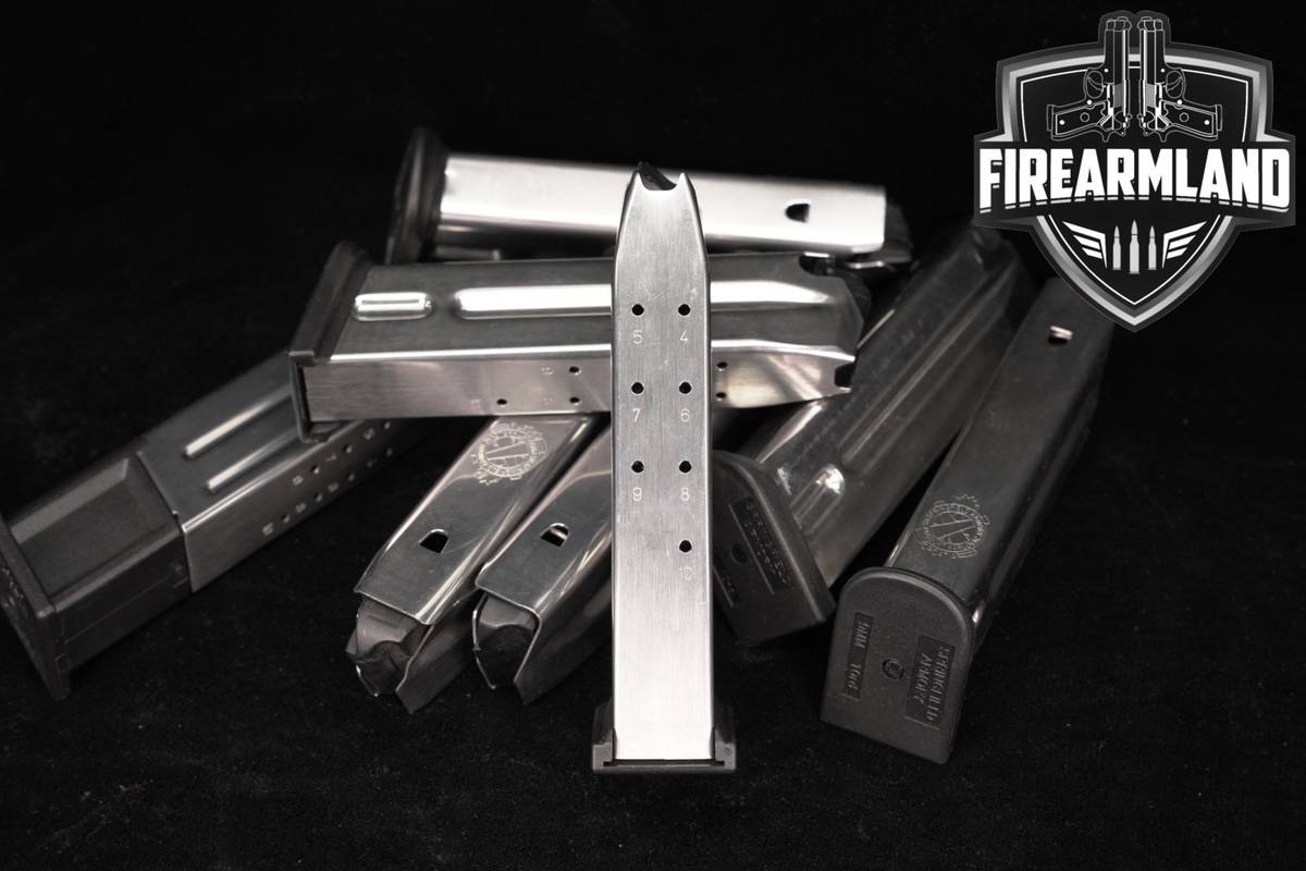EIGHT (8) Springfield Armory XD-M 10 Round Magazines 9mm Luger XDM Mags