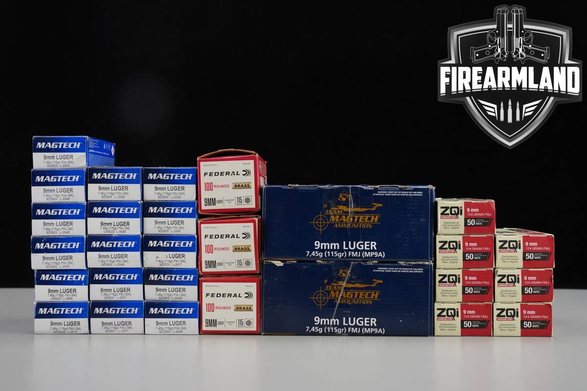 1950 RDS! 9mm Ammo 9-mm