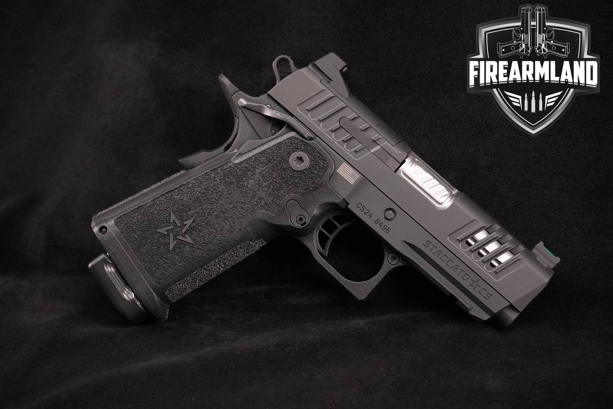 Staccato STI 2011 CS V3 Optic-Ready 9mm 3.5" DLC 1911 +5 MAGS & CASE