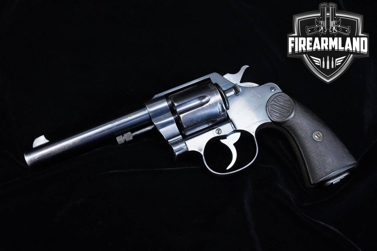 1918 Colt New Service 45 Colt 5.5" Blued DA/SA