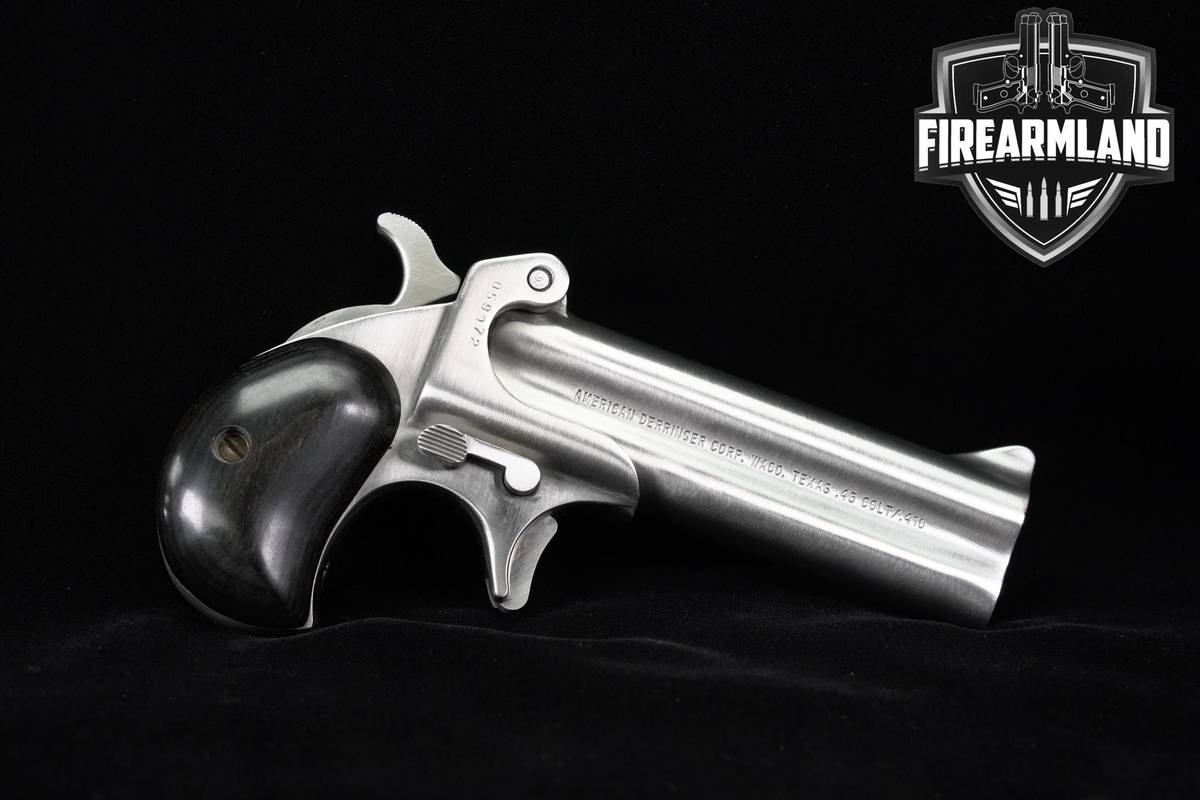 American Derringer Model 4 45 LC/410 O/U Satin Stainless