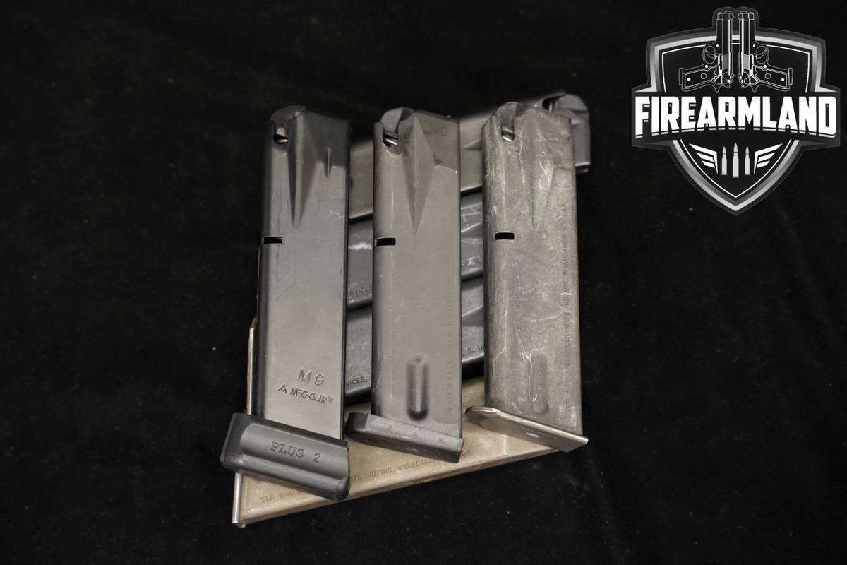 SEVEN (7) Beretta 92 / M9 15 & 20 Round Magazines 9mm Luger M9A1 Mags