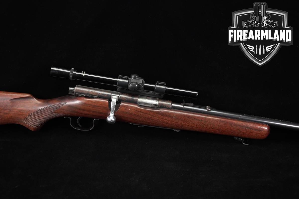 VINTAGE Savage Arms Model 4C 22 S/L/LR 24" Color Case Hardened & Wood