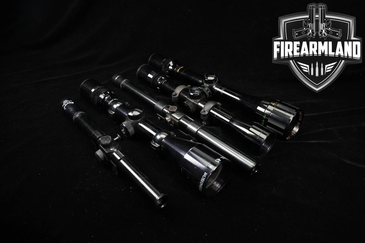 FIVE SCOPE LOT 5 Pack Bausch & Lomb Glenfield Weaver Bushnell Scopes