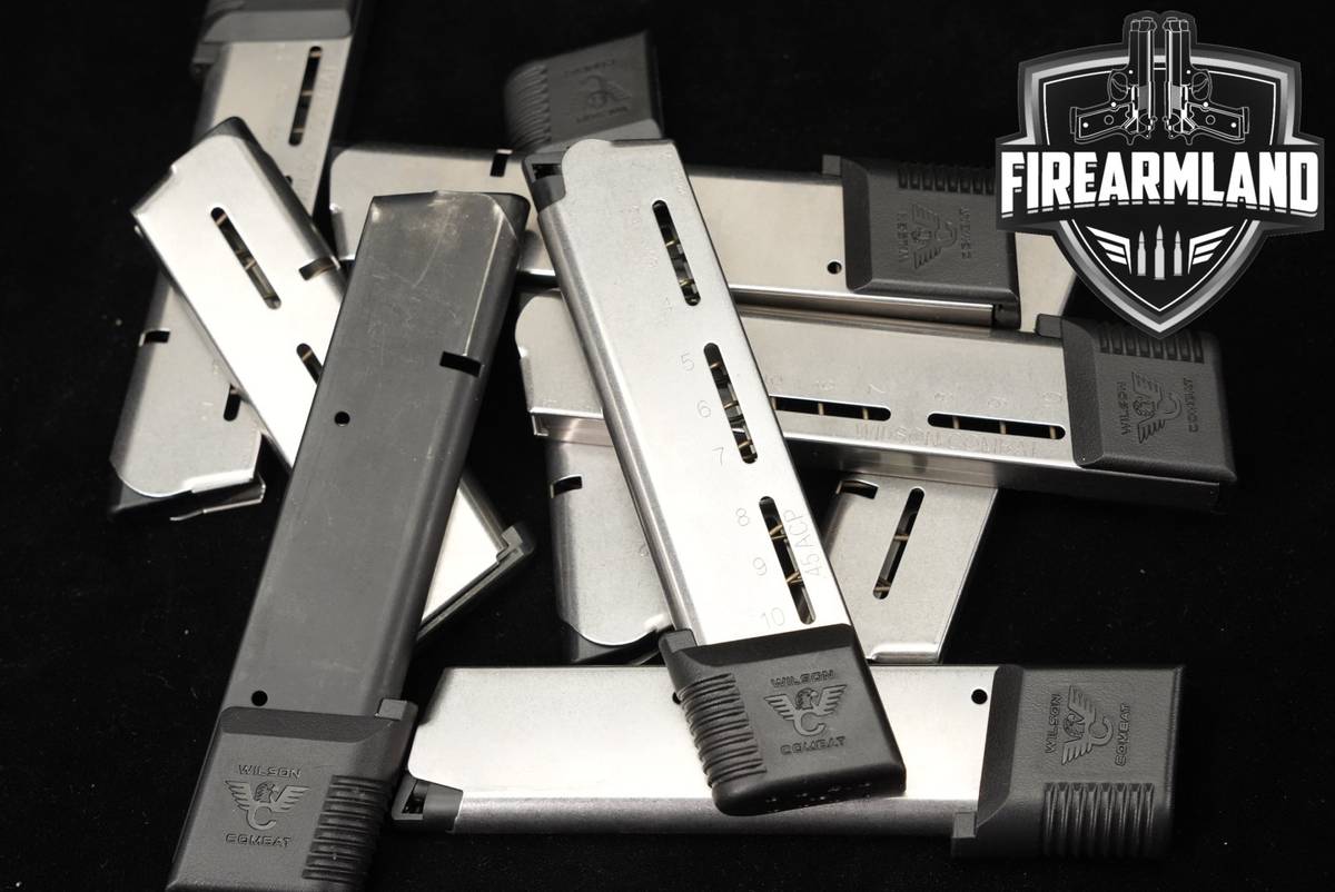Wilson Combat (WC) NINE (9) 1911 10 & 8 Round Magazines .45 ACP Mags