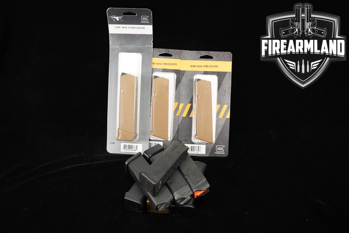 TEN (10) Glock G17/19X 17 & 19 Round Magazines 9mm Luger Mags