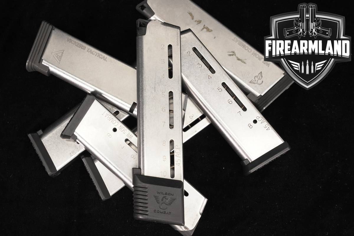 Wilson Combat (WC) SEVEN (7) 1911 8 & 10 Round Magazines .45 ACP Mags