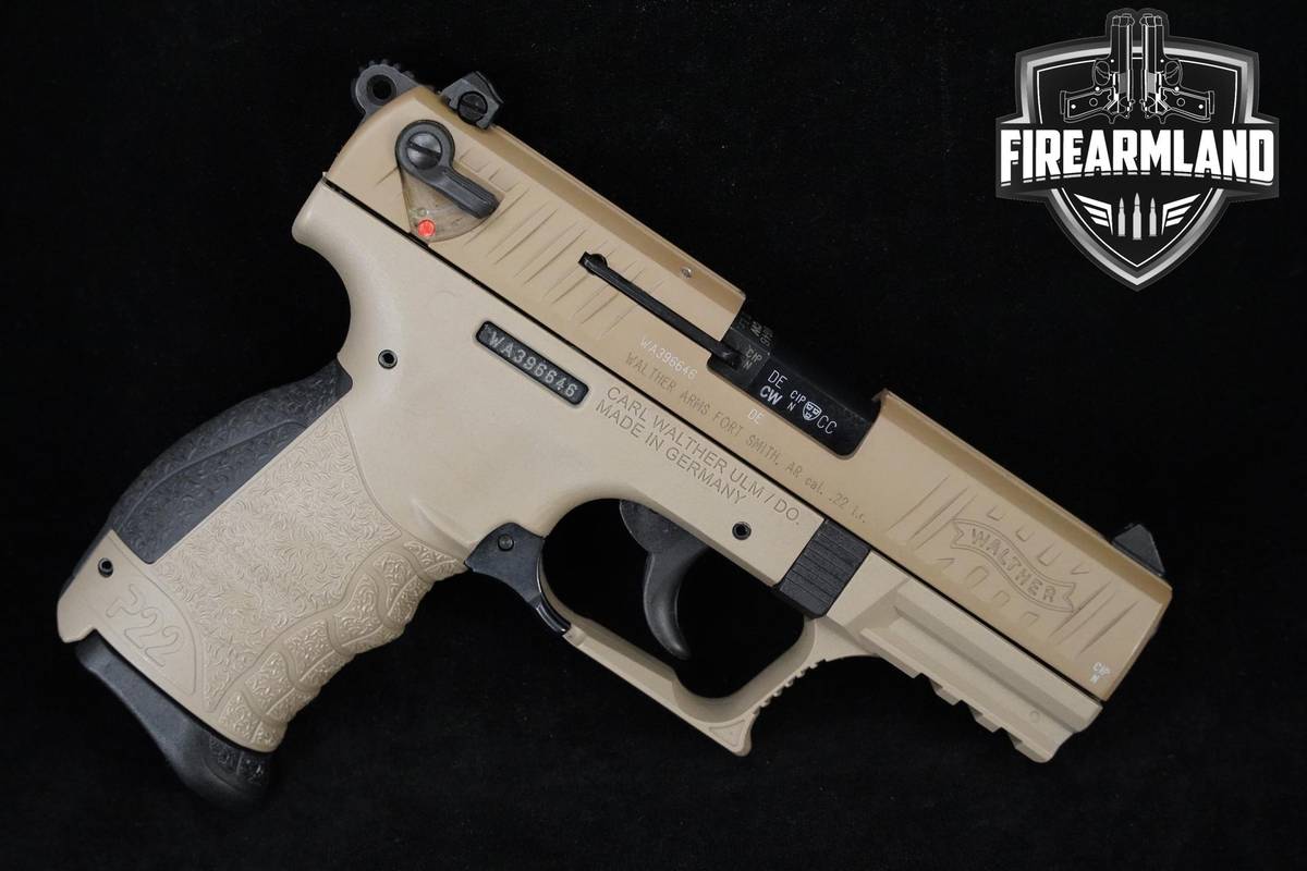 Walther P22Q FDE 22LR 3.42" FDE Walther-P22Q DA/SA +2 MAGS & ORIG CASE