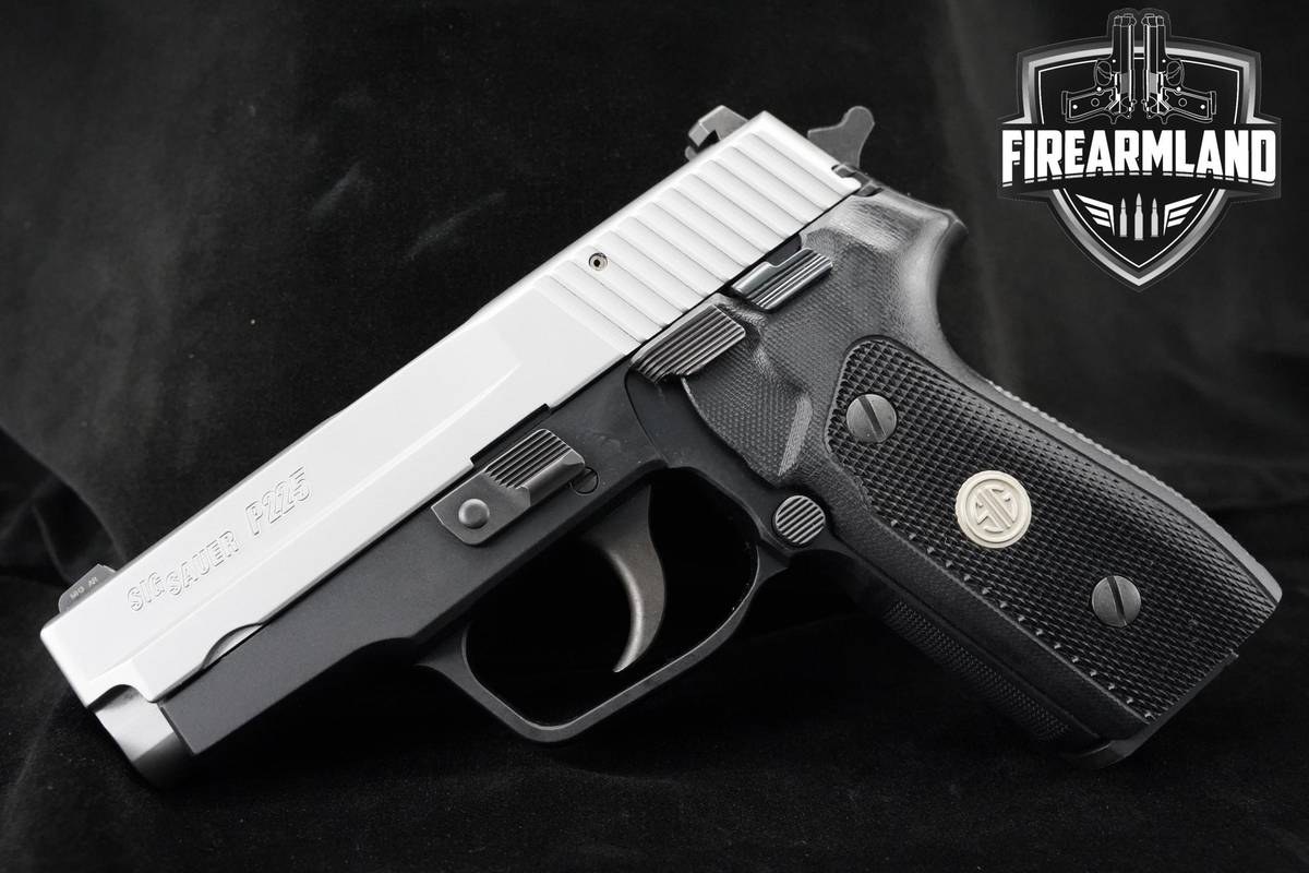 LIKE-NEW Sig Sauer P225A 9mm Two-Tone Sig-Sauer P225A P-225A P-225 +2 MAGS
