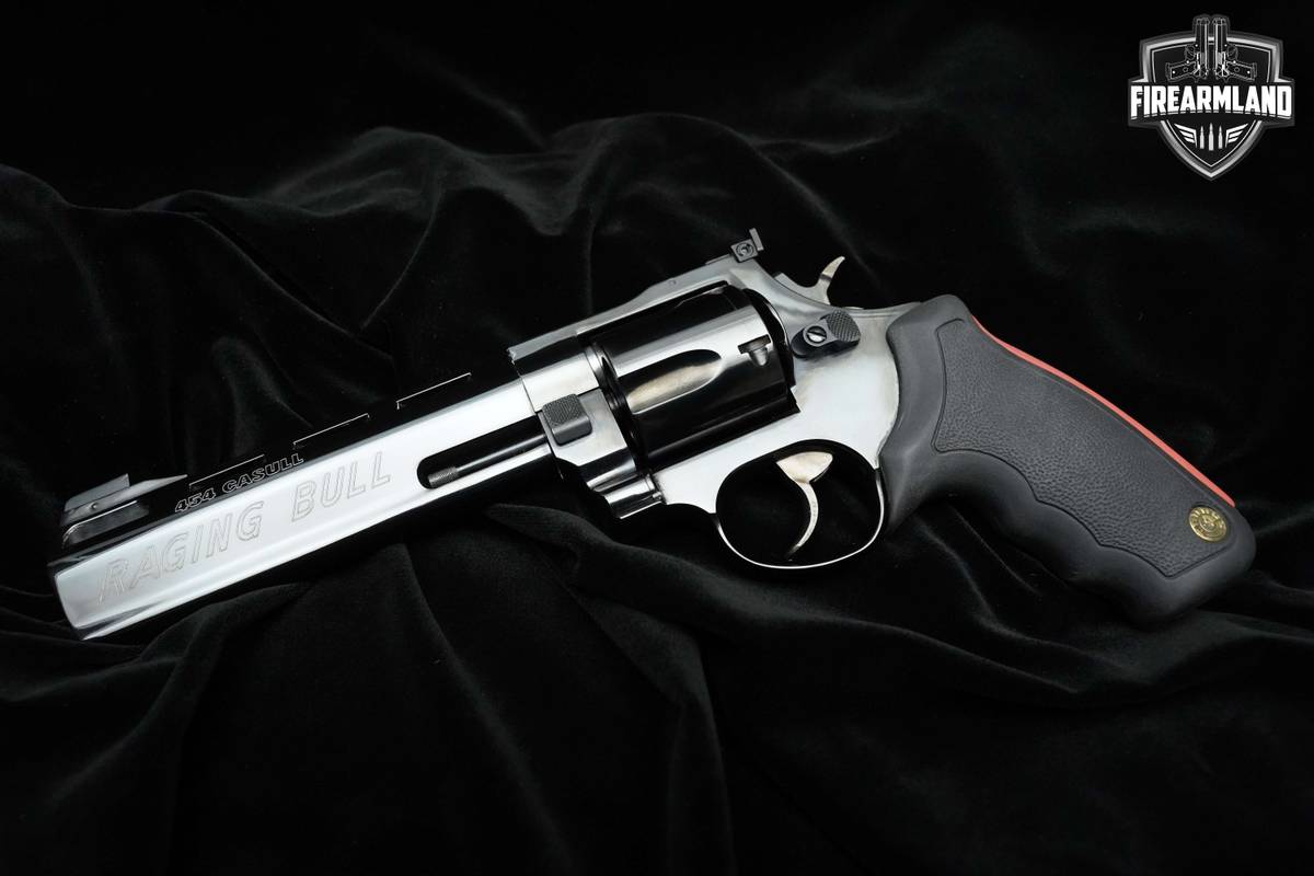 RARE 454 Casull Taurus Raging Bull 6.5" Chrome Revolver Taurus DA/SA Bull