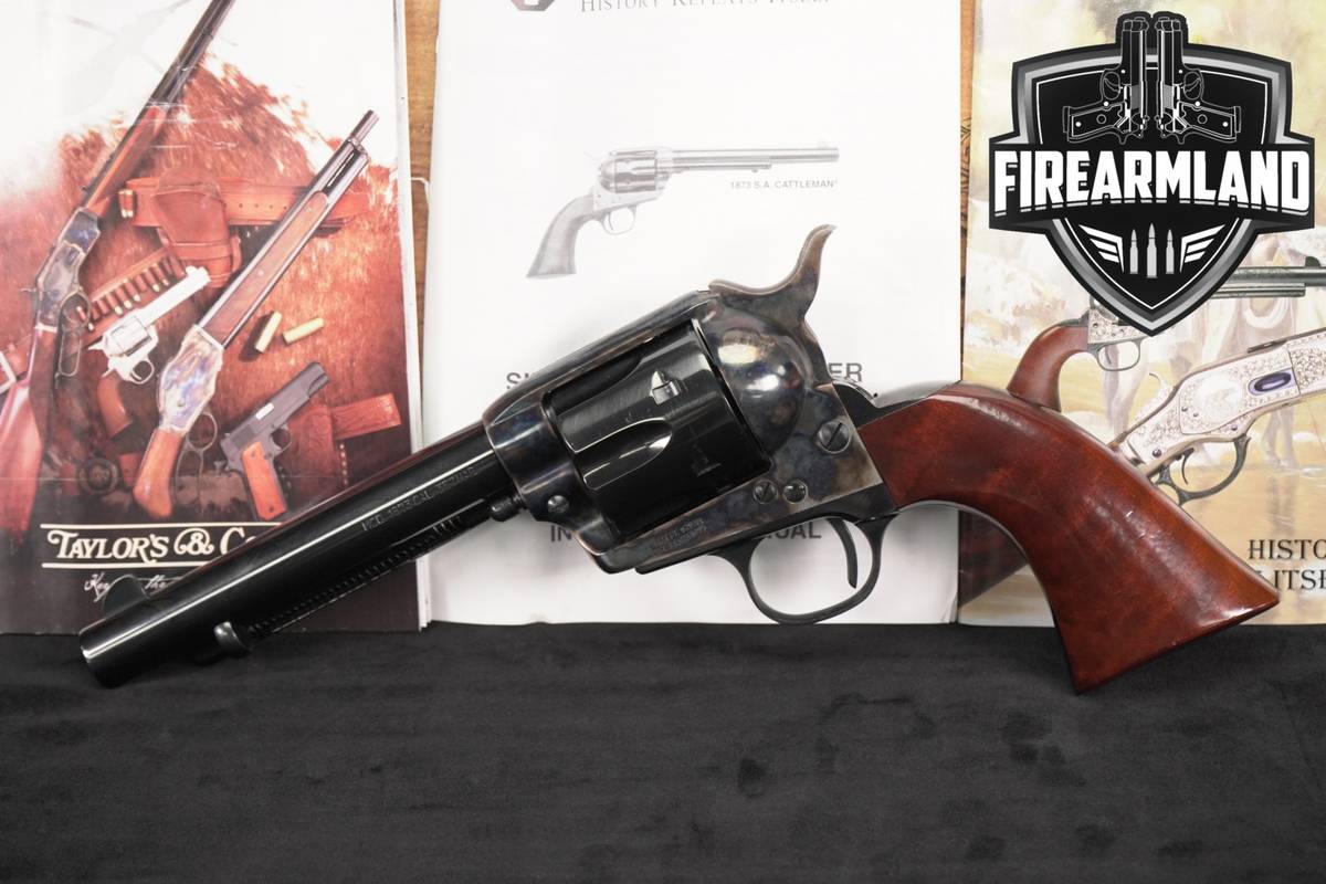 A Uberti 1873 Cattleman Gunfighter Taylor's Deluxe 357 Magnum SAA +ORIG BOX