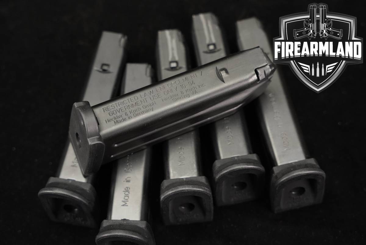 Heckler & Koch H&K SIX (6) USP Compact 13 Round Magazines 9mm Luger Mags