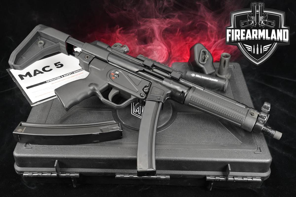 SBR Military Armament Corporation MAC-5 9mm 8.9" MP5 MP HK +2MAGS & OG CASE