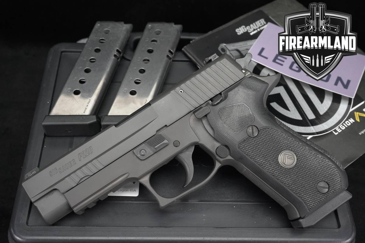 Sig Sauer P220 Legion 45 ACP 4.4" Gray Pistol +3 MAGS & ORIG CASE