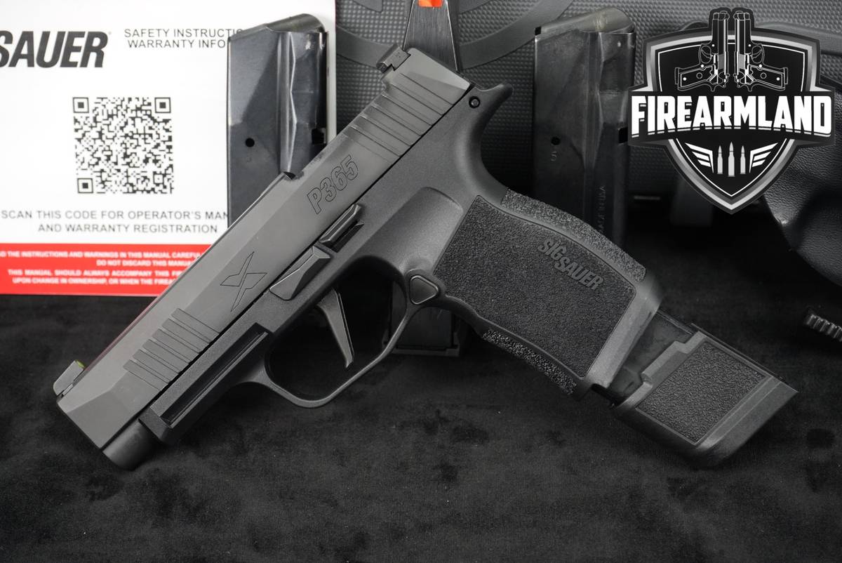 Sig Sauer P365X 9mm Optics-Ready 3.7 P 365 XL +4 MAGS, ORIG CASE & HOLSTER