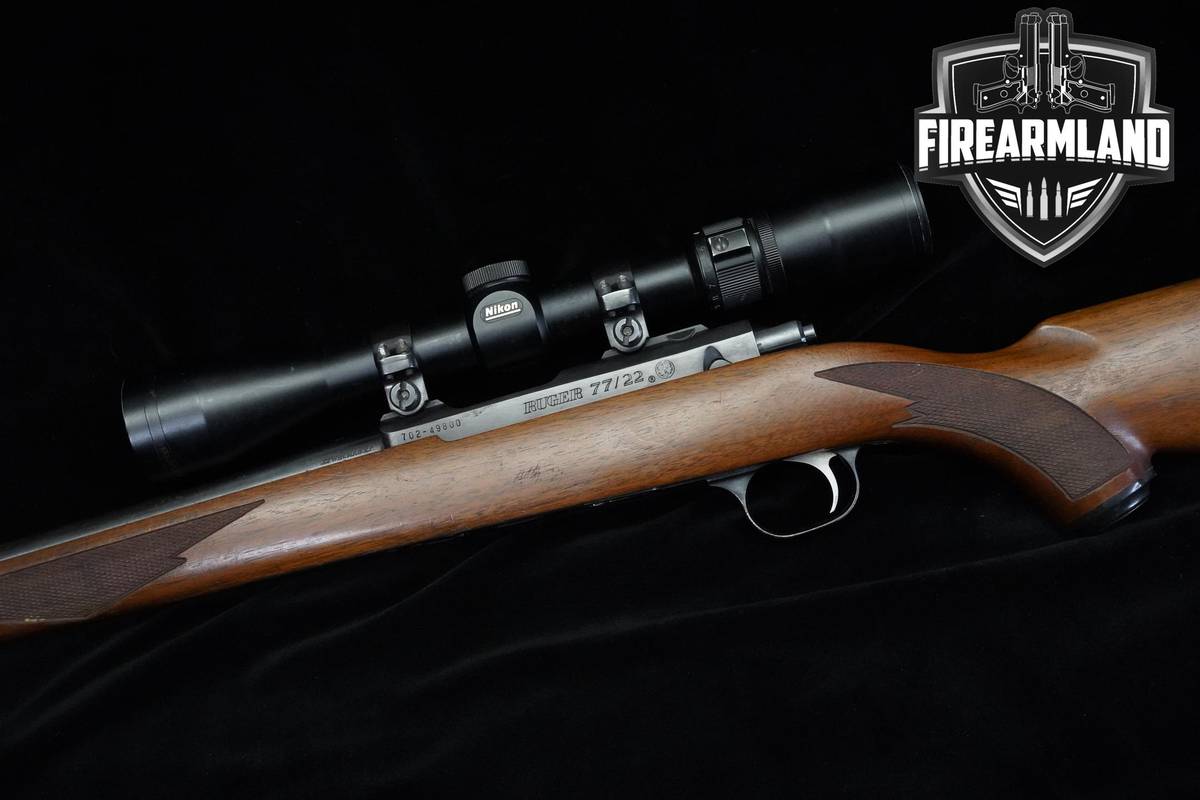 Ruger Model 77/22 22-WMR 20" Blued Ruger 77/22 +Nikon 3-9x40