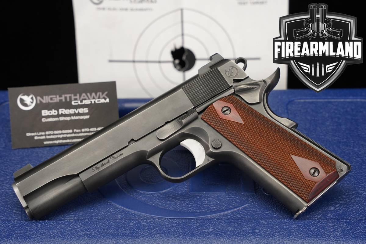 NIGHTHAWK CUSTOM Colt Government Model Series 70 45 ACP 1911 5" +ORIG CASE