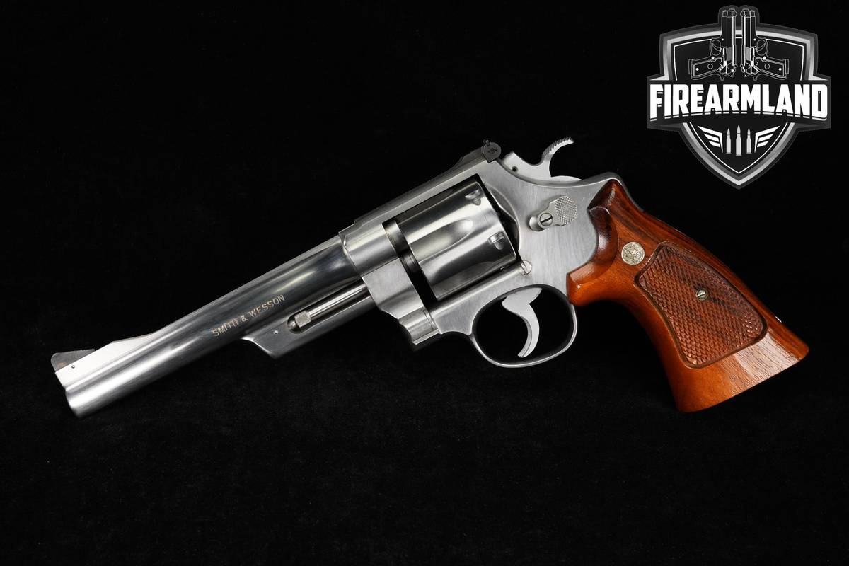 1985 Smith & Wesson S&W Model 624 Target Stainless 44 Special 6.5 +ORIG BOX