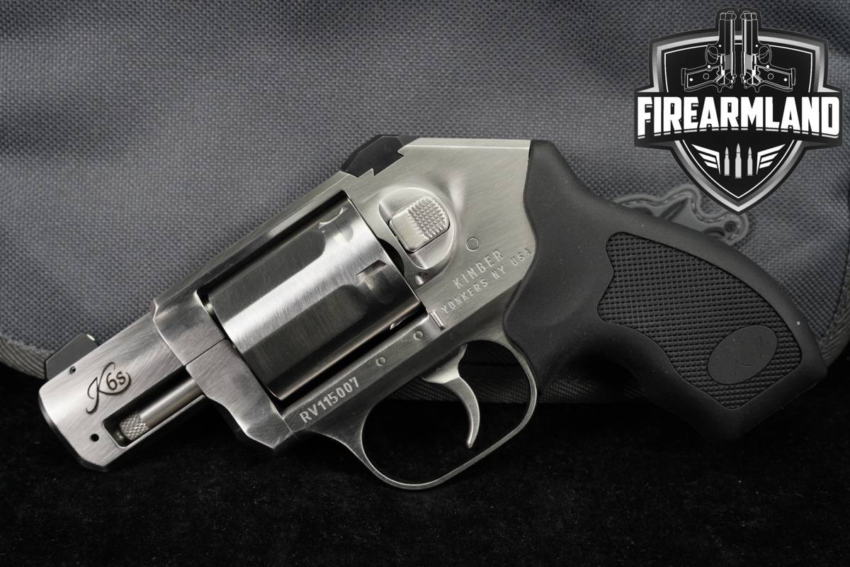 Kimber K6s Stainless 357 Magnum +ORIG BOX, HOLSTERS, CT REAR SIGHT, GRIPS