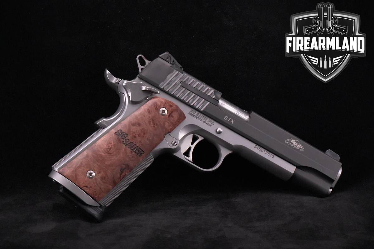Sig Sauer 1911 STX 45 ACP Custom Shop Sig-Sauer-1911-STX +3MAGS & ORIG CASE