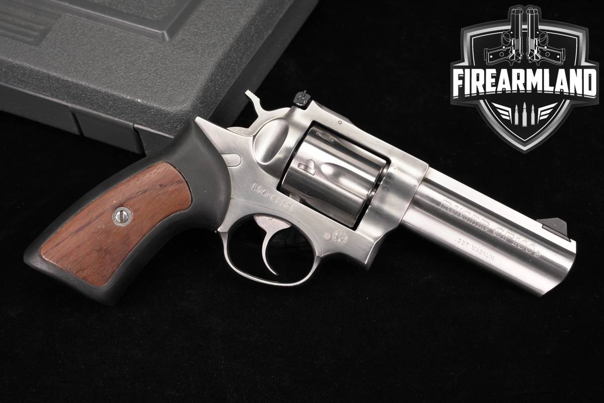2004 Ruger GP100 357 Magnum 4" Brushed Stainless GP-100 +ORIG CASE